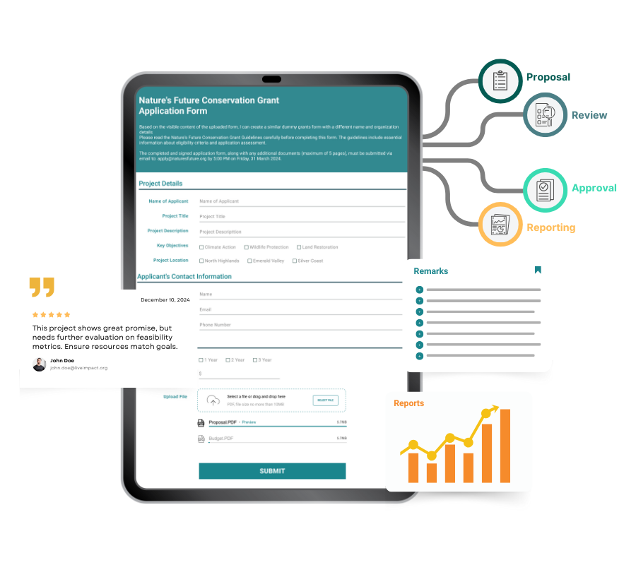 An icon for application workflow showing task stages and progress.
