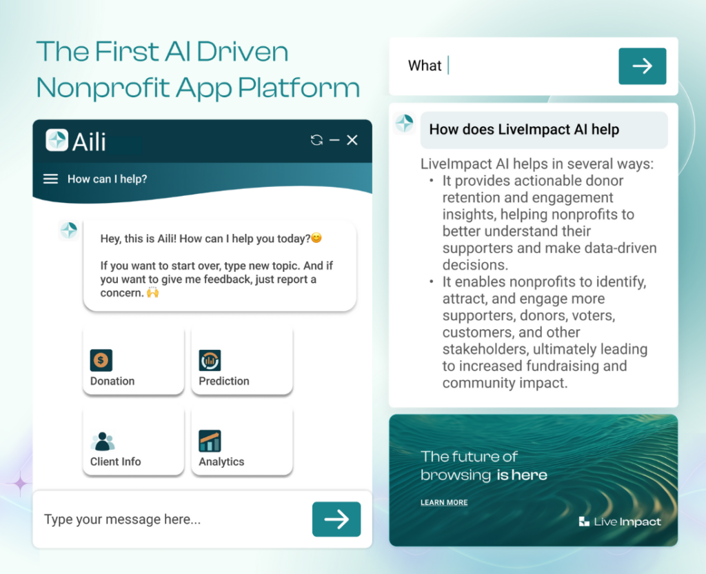 AI-powered nonprofit software solution
