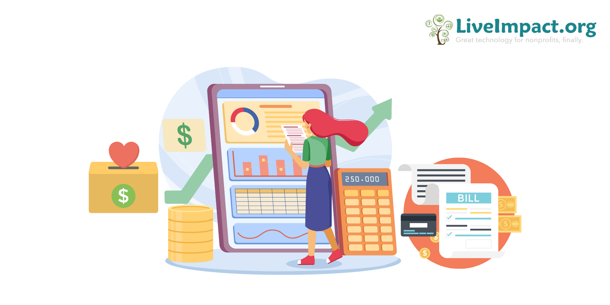 Nonprofit staff using a case management software