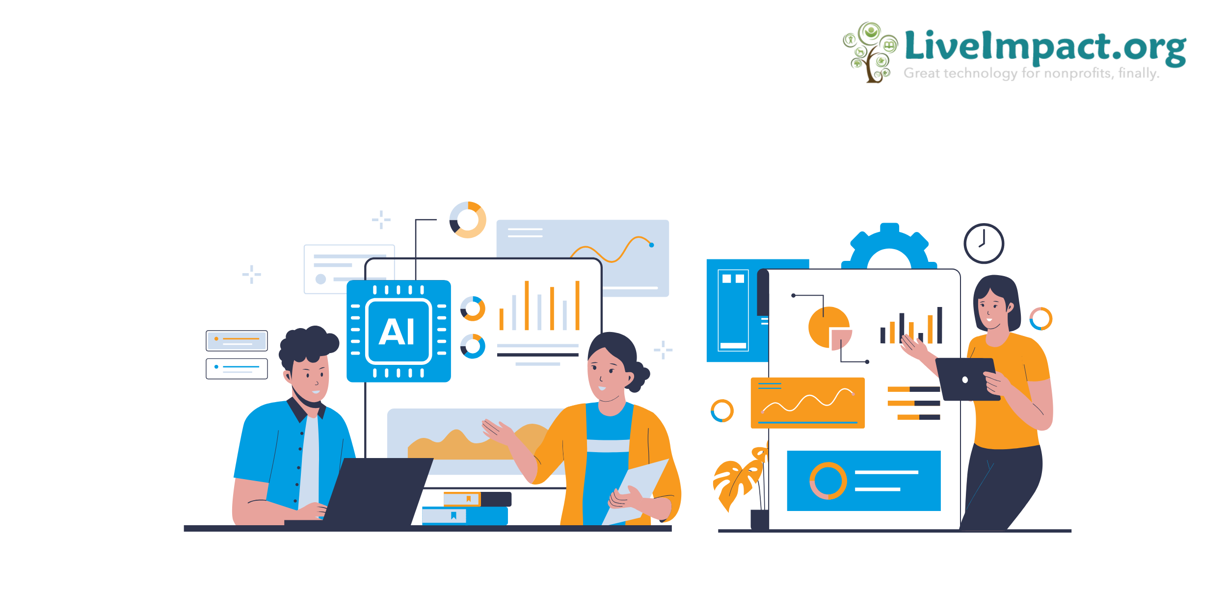 Nonprofit members using case management software for intake and assessment