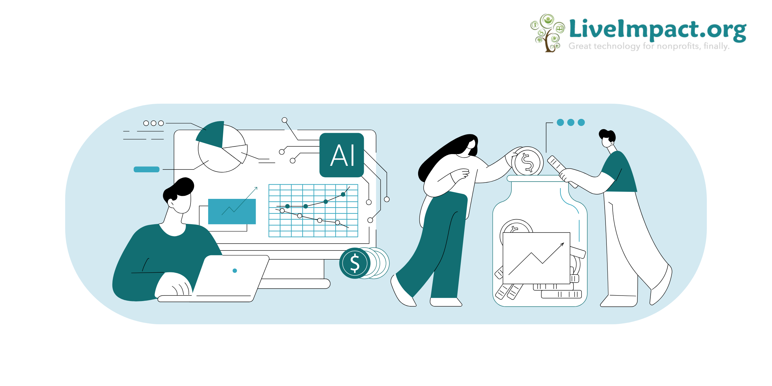 An image of predictive giving feature in AI-powered fundraising software