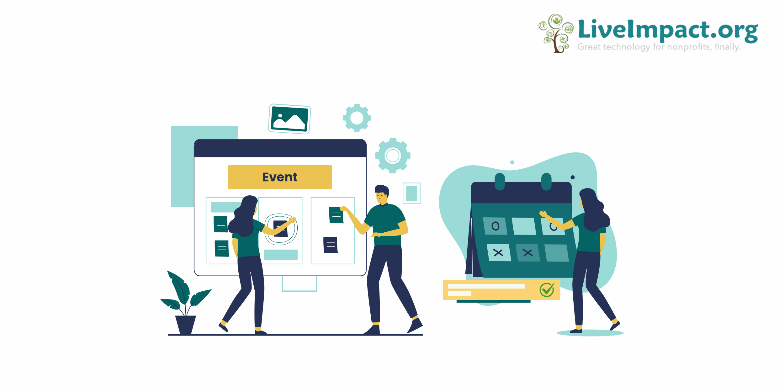 An image of event management software being used by nonprofit members