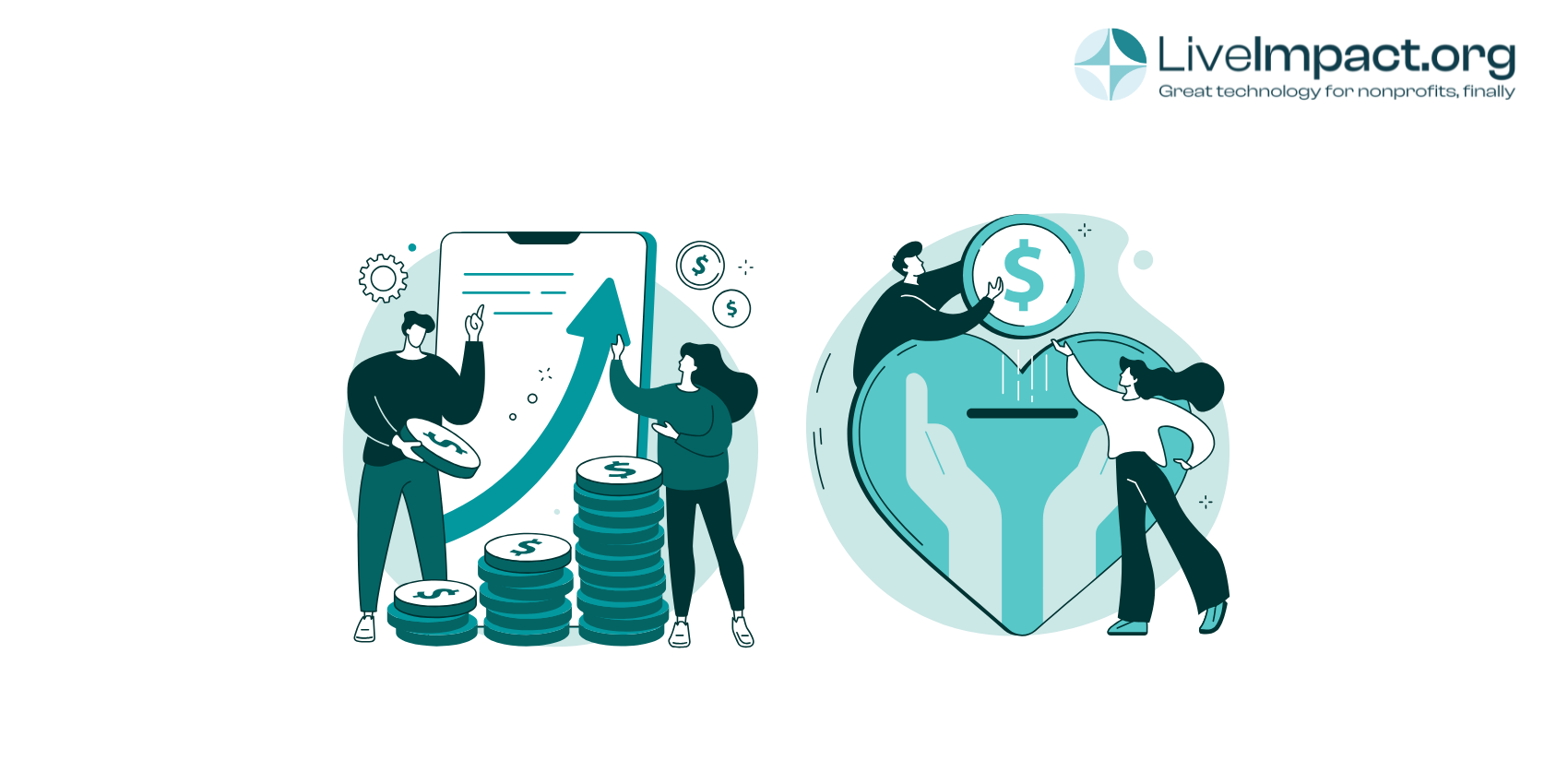 An image of nonprofit staff using fundraising software